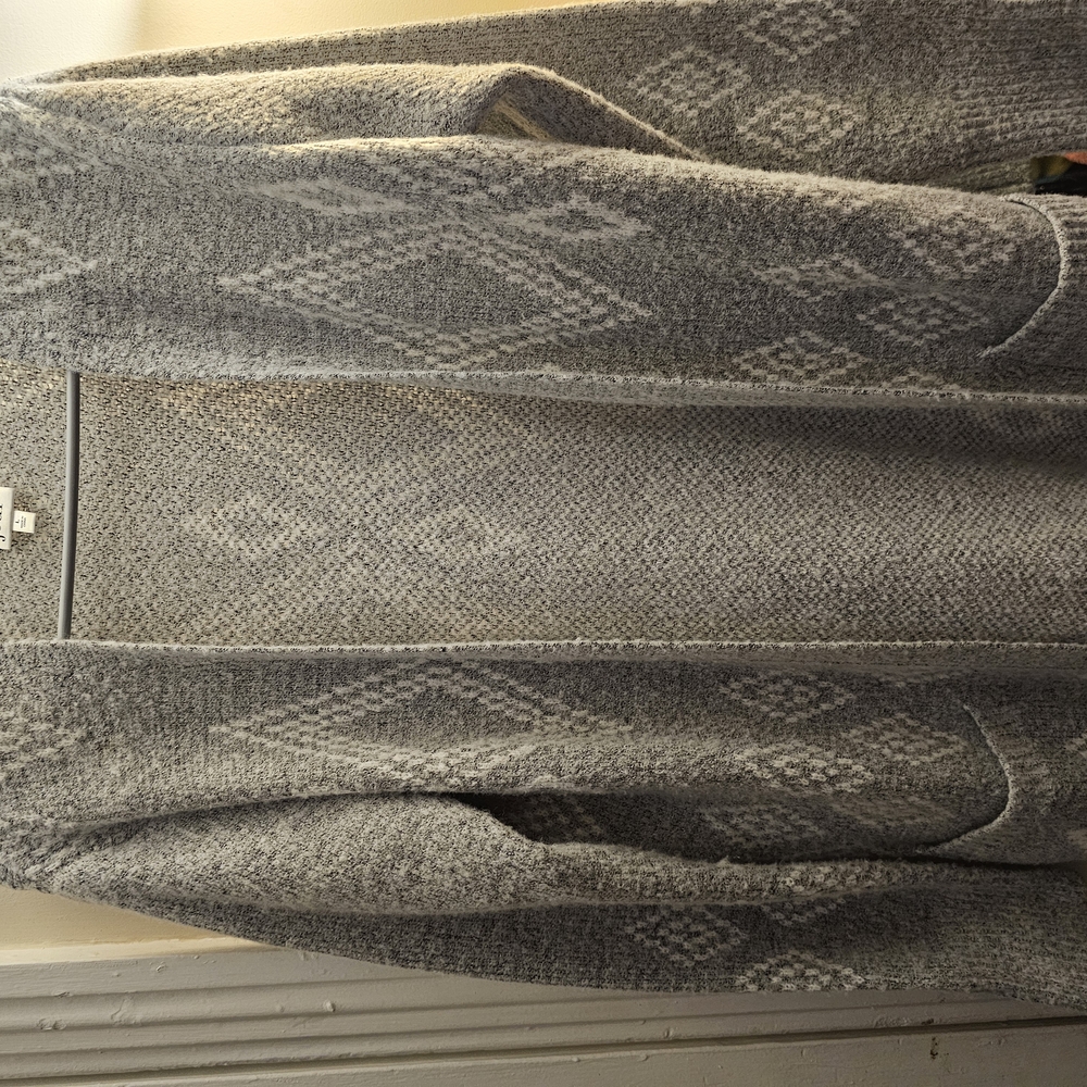 Gray Patterned Women's Sweater